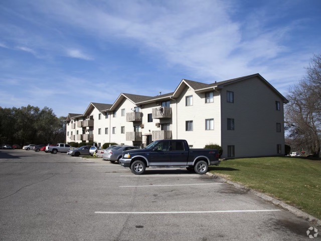 The Cypress Apartments on Hubbell Avenue with off-street parking